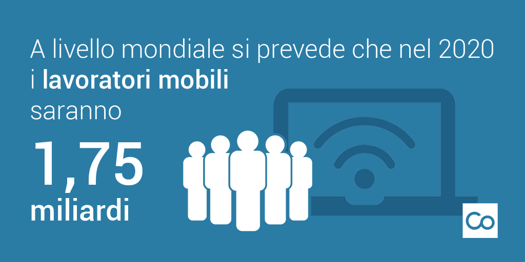 nel 2020 i lavoratori mobili saranno 1,75 miliardi