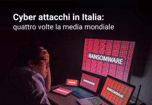 Cyber attacchi in Italia più alti della media